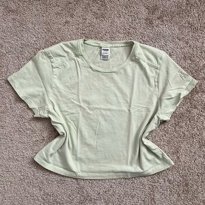 PINK Victoria's Secret Light Green Short Sleeve Top